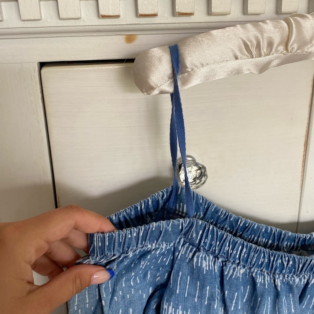 Blue Striped Romper - Picture 3 of 9